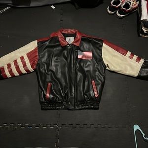 Vintage USA Leather Bomber Jacket